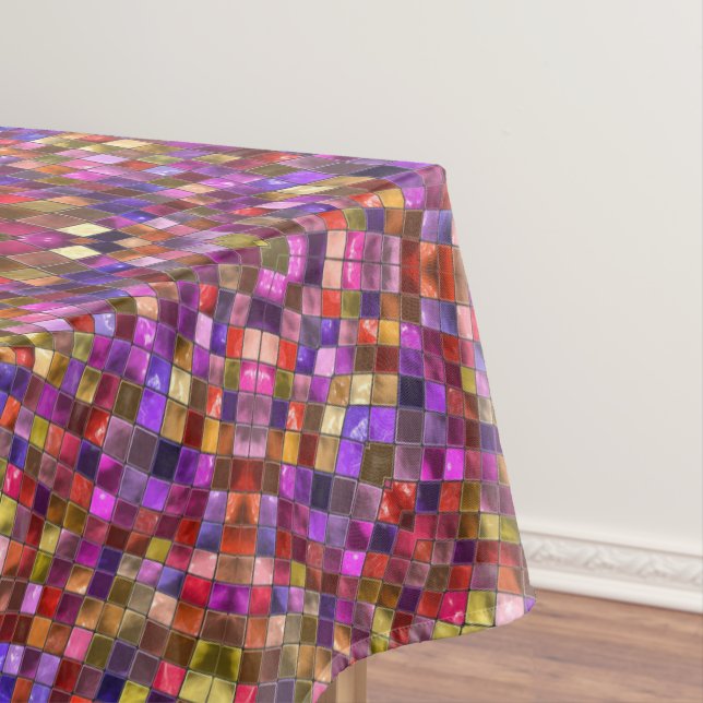 Mantel Caleidoscopio púrpura del modelo de la teja del (In Situ)