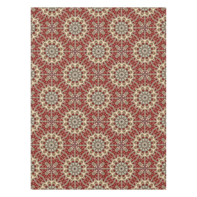 Mantel Caleidoscopio turco de la alfombra (Anverso)