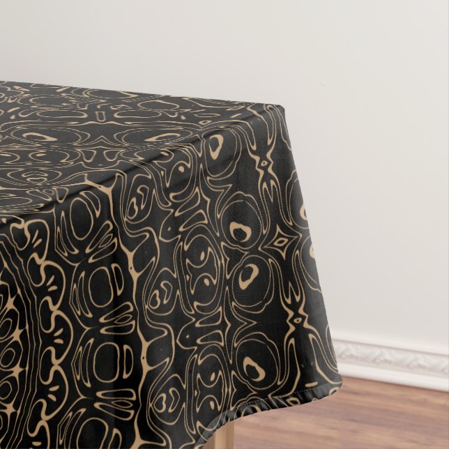 Mantel Camel Tan Mandala con elegante simetría (In Situ)