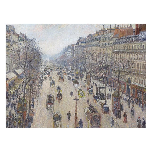 Mantel Camille Pissarro - Boulevard Montmartre, mañana (Frente (Horizontal))