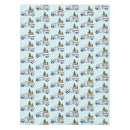 Mantel Camión de navidades con patrón de animales comesti