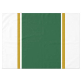 Mantel Campamento de los 70 con franjas de Carreras verde