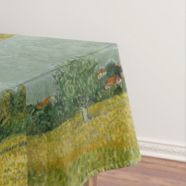 Mantel Campo Van Gogh Con Flores Cerca De Arles