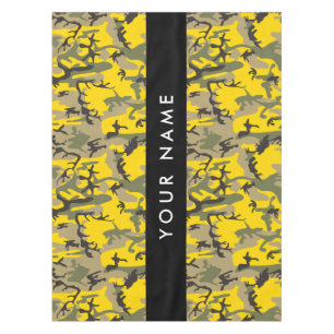Mantel Camuflaje Amarillo y Verde Personaliza tu nombre