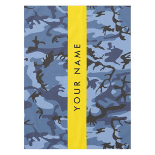 Mantel Camuflaje Azul Marino Personaliza tu nombre