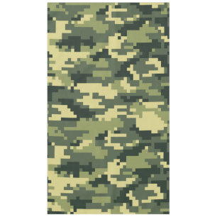 Mantel Camuflaje de madera digital Pixel de 8 bits / Camo