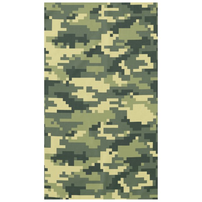 Mantel Camuflaje de madera digital Pixel de 8 bits / Camo (Anverso)