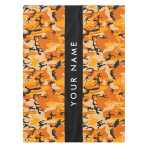 Mantel Camuflaje naranja Su nombre Personaliza