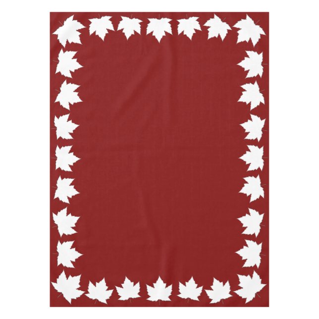Mantel Canadá Tablecloth Canada Maple Leaf Tablecloth (Anverso)