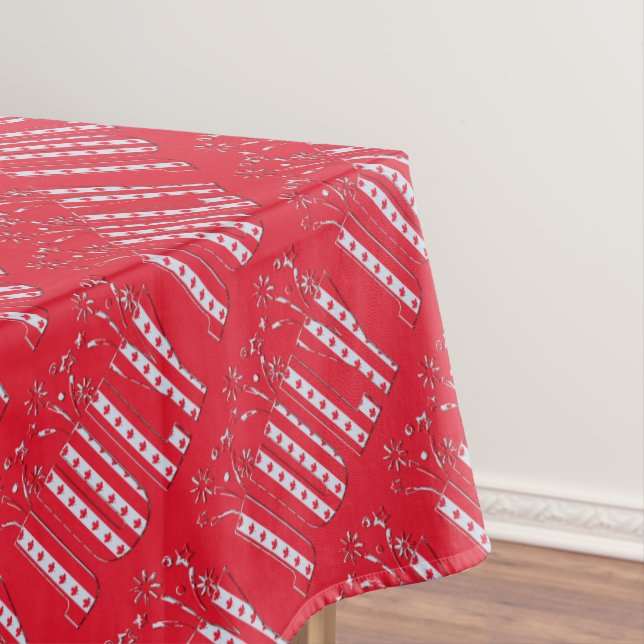 Mantel Canadiense Maple Leaf Julio Feliz Día de Canadá (In Situ)