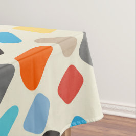 Mantel Canales multicolores en fondo blanco