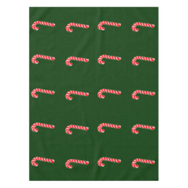 Mantel Candy Cane Tablecloth 52" x 70"