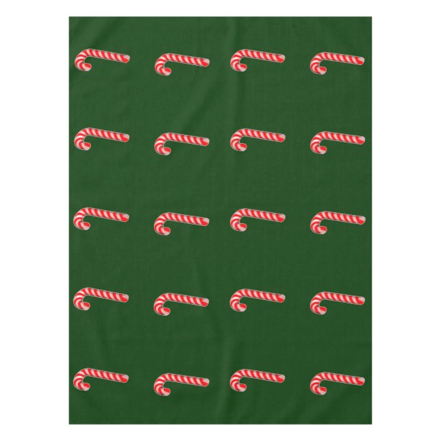 Mantel Candy Cane Tablecloth 52" x 70" (Anverso)