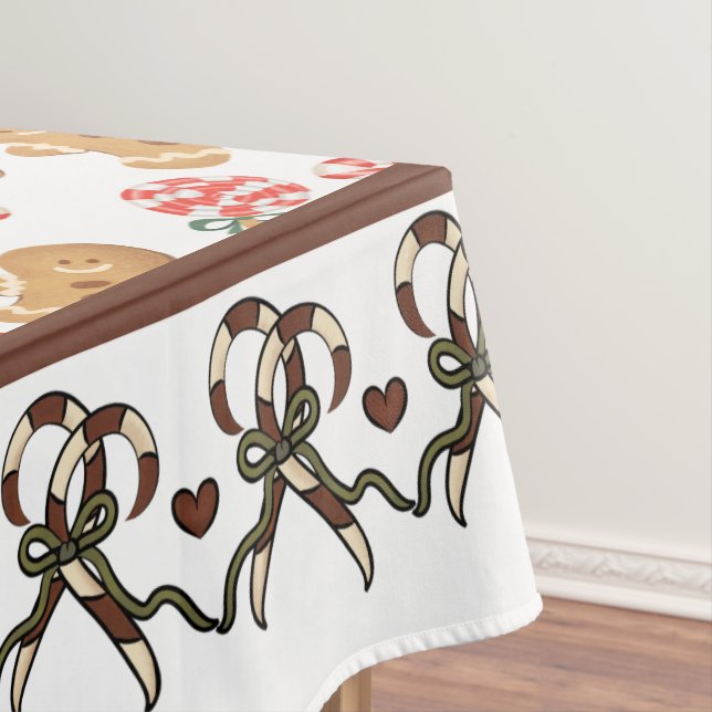 Mantel Candy Canes and Gingerbread Cookies (In Situ)