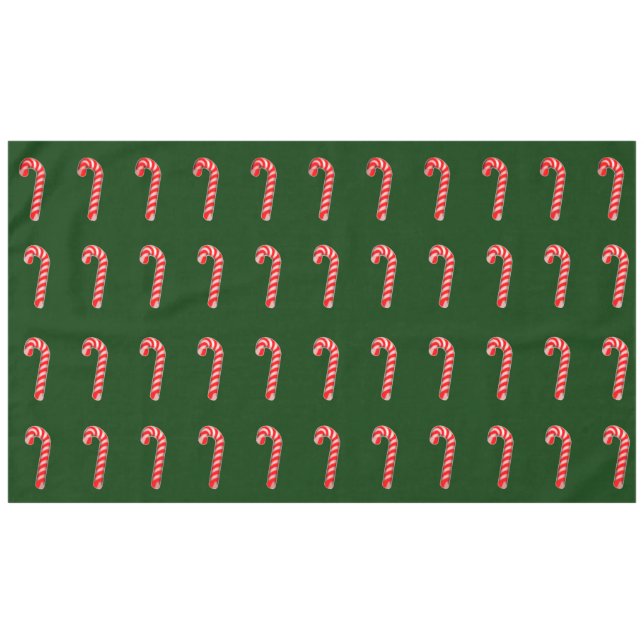 Mantel Candy Canes Green (Frente (Horizontal))