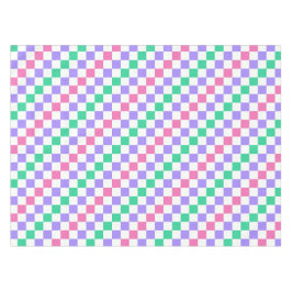 Mantel Candy shop diagonal checkerboard pattern