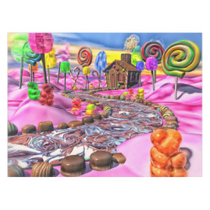 Mantel Candyland rosado -