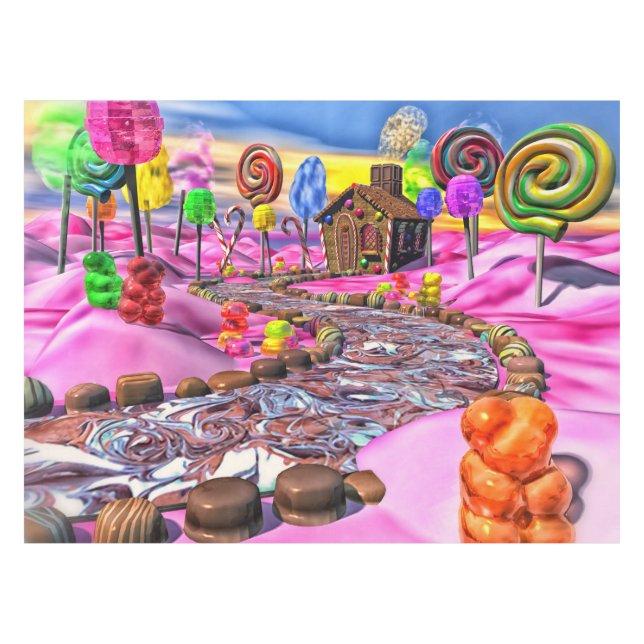 Mantel Candyland rosado - (Frente (Horizontal))