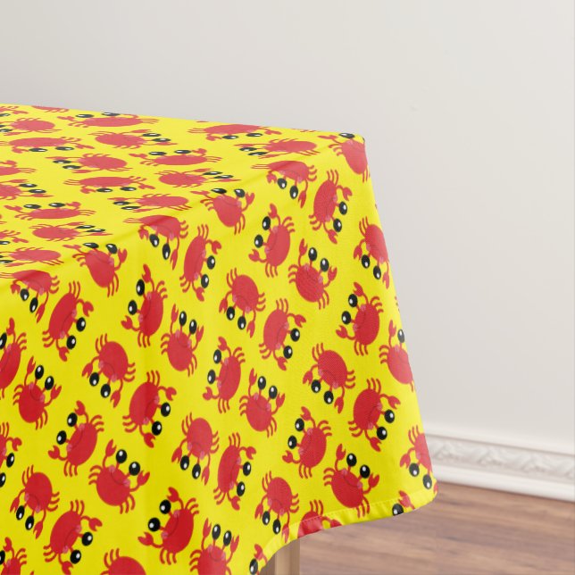 Mantel Cangrejo Cumpleaños Partido Cute Niños Personaliza (In Situ)