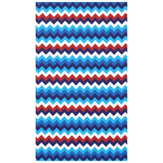 Mantel Cañones Cute Rojo Azul Blanco Grandes (Anverso)