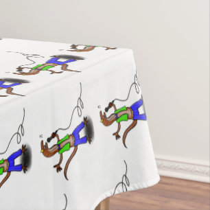 Mantel Canto gracioso de lagarto con personalizado de mic