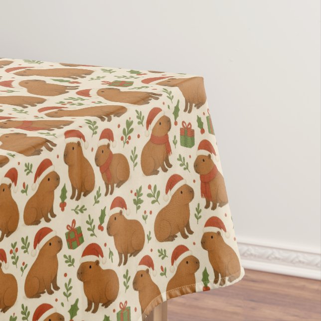 Mantel Capybaras en Navidades (In Situ)