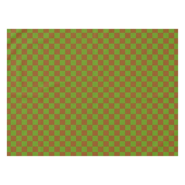 Mantel Caramel apple checkered board pattern (Frente (Horizontal))