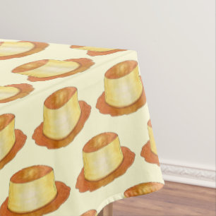 Mantel Caramel Custard Flan - Postre de comida española