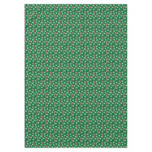 Mantel Caramelo de menta rojo verde Caña Navidad 