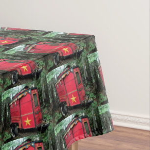 Mantel Caravana minúscula gitana roja modificada para