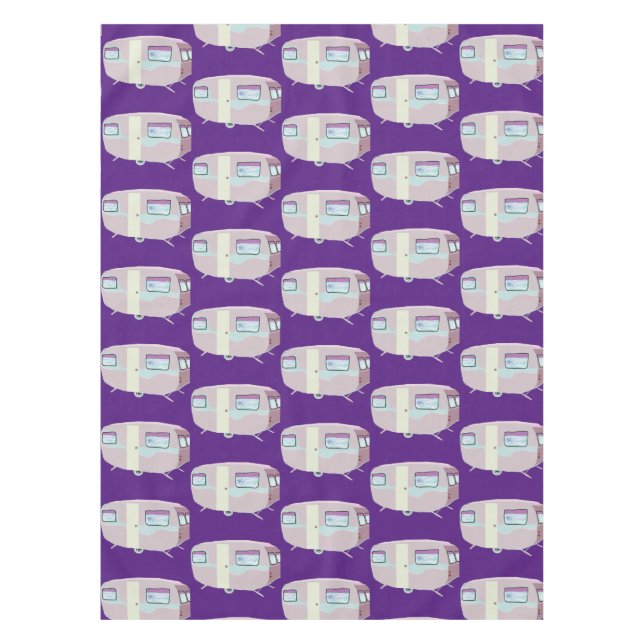 Mantel Caravana rosa (Anverso)