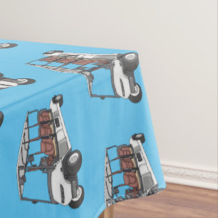 Mantel Carro de golf / ilustracion personalizado de coche