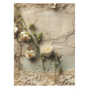 Mantel Carta de amor de pergamino vintage con flores (3)