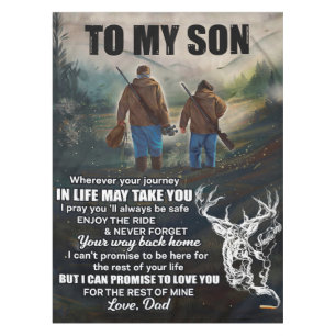 Mantel Carta Personalizada A Mi Hijo De Dad Blanket,