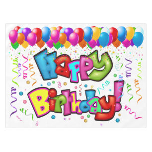 Mantel Cartel de Feliz Cumpleaños