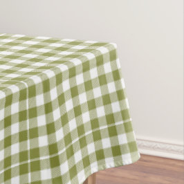 Mantel Casa de Campo Verde Gingham Rustico a Cuadros
