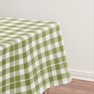 Mantel Casa de Campo Verde Gingham Rustico a Cuadros
