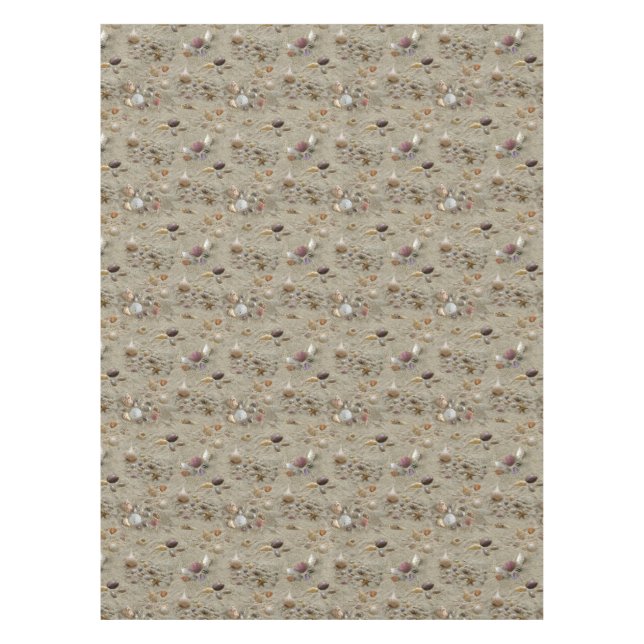 Mantel Casas marinas enclavadas en arena de playa (Anverso)