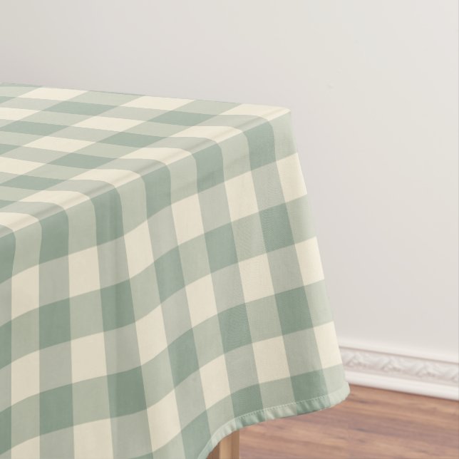 Mantel Casi despierta Gingham - a lo largo del río se des (In Situ)