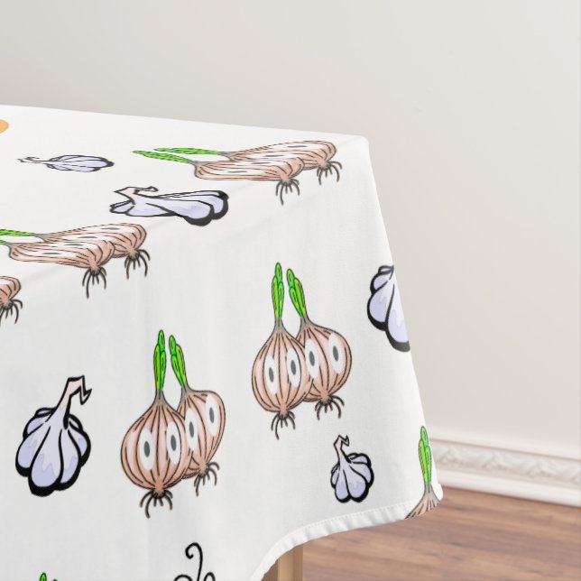 Mantel Cebollas blancas de manteles, cocina de sopa de aj (In Situ)