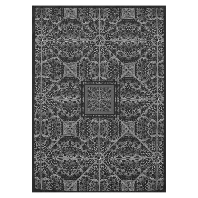 Mantel Ceramic Lace Black (Anverso)