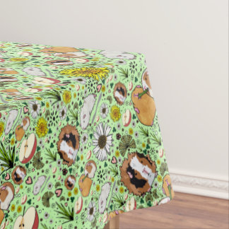 Mantel Cerdos de Guinea en verde
