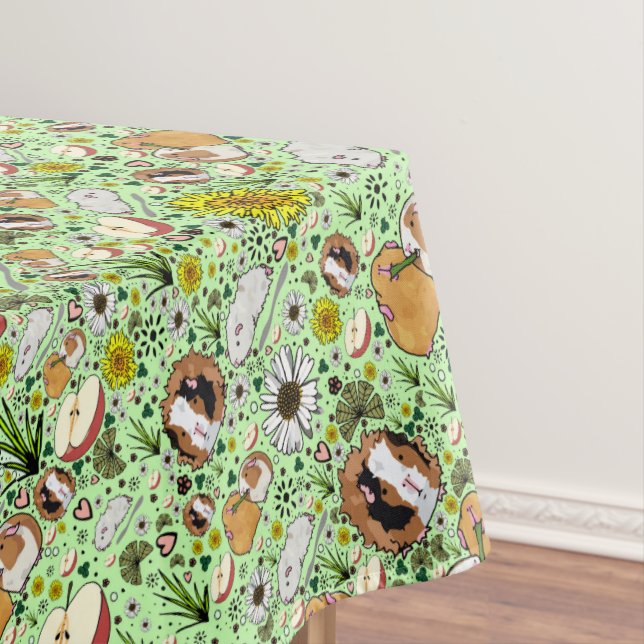 Mantel Cerdos de Guinea en verde (In Situ)