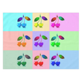 Mantel Cerezas coloridas - Arte pop