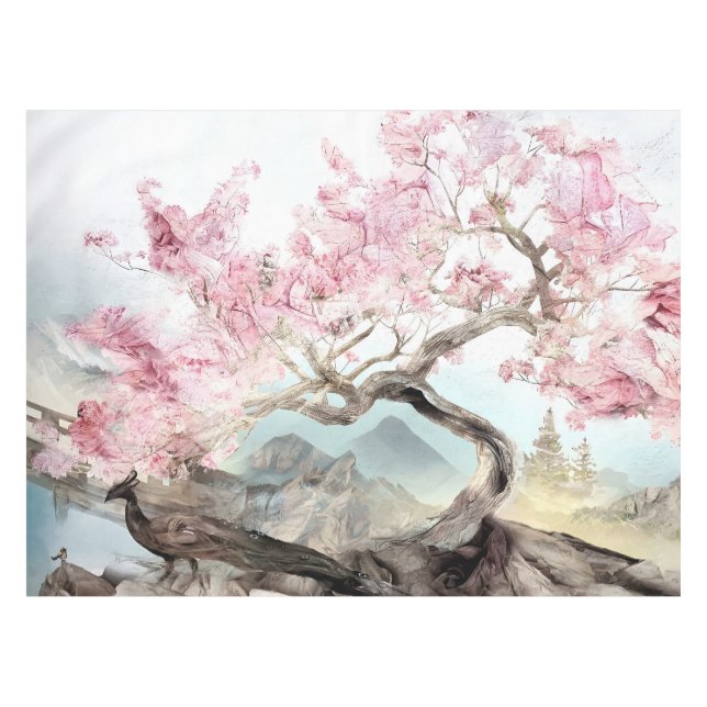 Mantel Cherry Blossom Serenade (Frente (Horizontal))