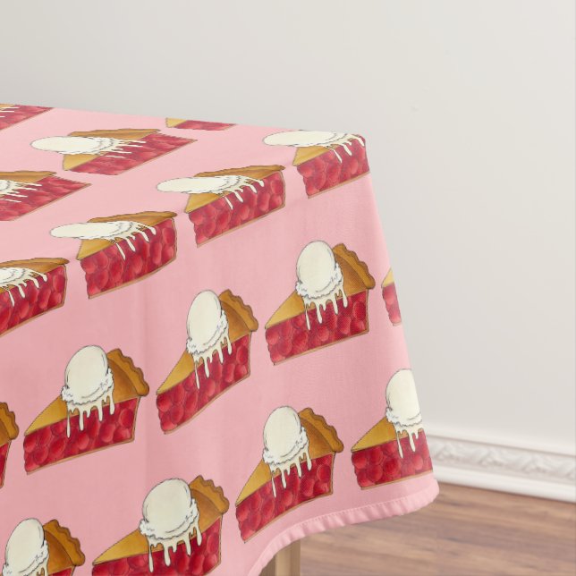 Mantel Cherry Pie a la Mode Ice Cream Slice Desseration F (In Situ)