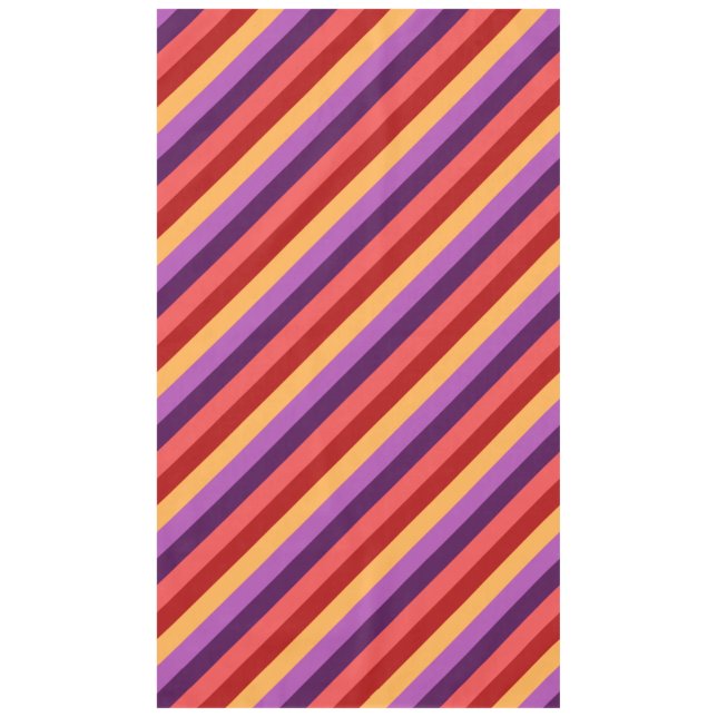 Mantel Cherry Red Violet Stripes Grandes Tabletas (Anverso)