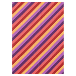 Mantel Cherry Red Violet Stripes Medium Tableclol