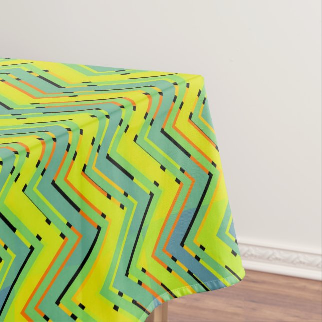 Mantel Chevron tropical multicolor (In Situ)