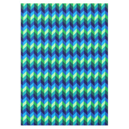 Mantel Chevrons Ombre Verde Azul Tablilla Media